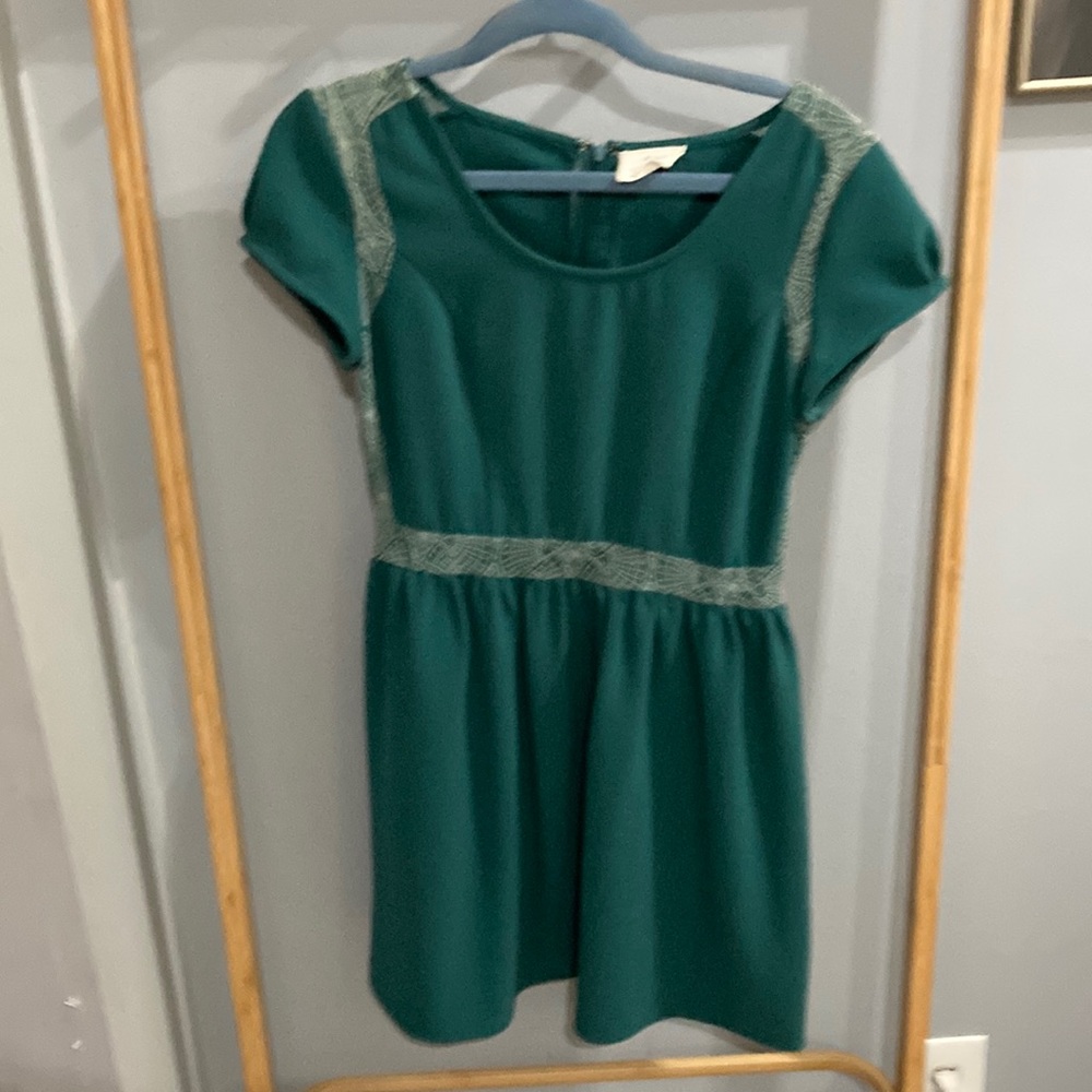 Pins and Needles mini dress with lace detail and cap sleeves